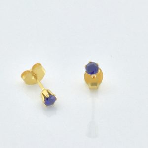 3mm Cubic Zirconia September Birthstone Earrings – JAZ109G