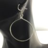 sensitive ears | Large Silver Wire Hoop Earrings