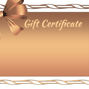 gift card | Gold Gift Certificate with Bow Gift Card