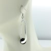 hypoallergenic earrings | Black Onyx in Long Silver Drop Earrings
