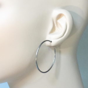 Large Stainless Steel Hoop with Post 1-3/4 Inch Earrings – JA290S