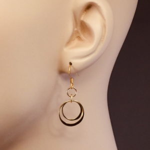 Brass Double Hoop Earrings – JCL111