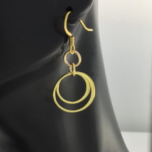 Brass Double Hoop Earrings – JCL111