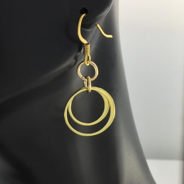 Brass Double Hoop Earrings – JCL111