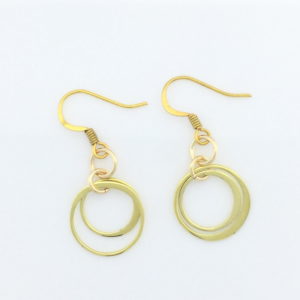 Brass Double Hoop Earrings – JCL111