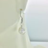 hypoallergenic earrings | Silver Wire-wrapped Pearl Earrings