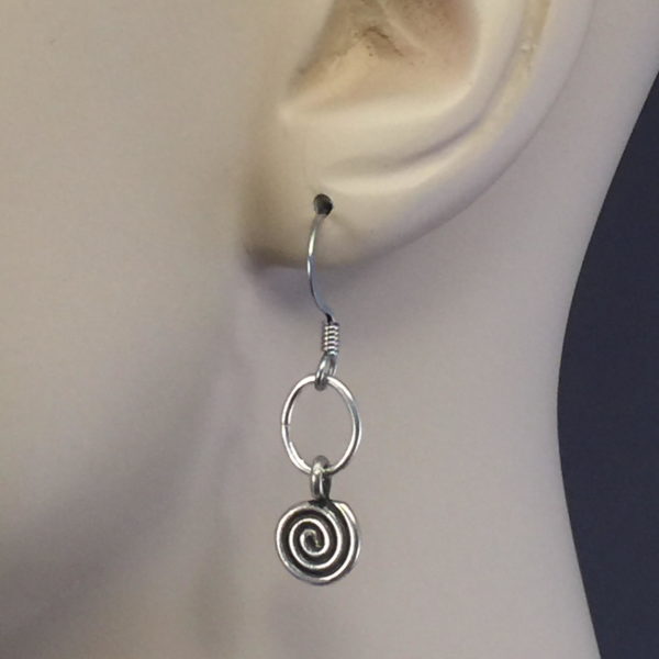 Silver Spiral Earring – JCL117