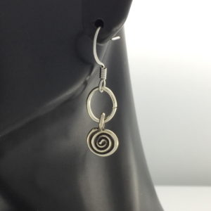 Silver Spiral Earring – JCL117