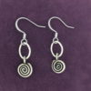 hypoallergenic earrings | Silver Spiral Earrings