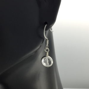 April Birthstone Drop Earrings – Crystal – JCL098