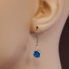 hypoallergenic earrings | JCL103 September Birthstone Drop Earrings - Sapphire