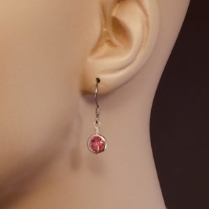 October Birthstone Drop Earrings – Rose – JCL104