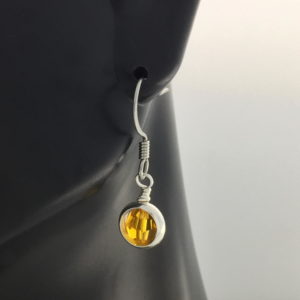 November Birthstone Drop Earrings – Topaz – JCL105