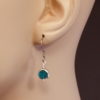 hypoallergenic earrings | December Birthstone Drop Earrings - Blue Zircon