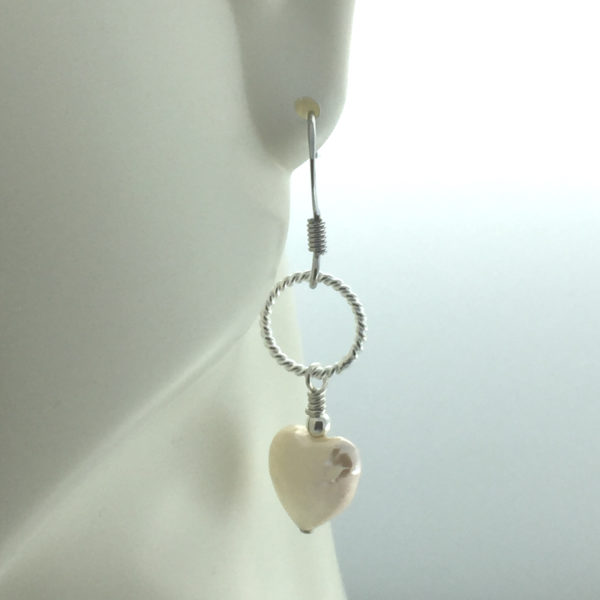 Freshwater Pearl Heart Earrings – JCL118