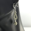 hand-crafted | Silver Teardrop with Drop Earrings