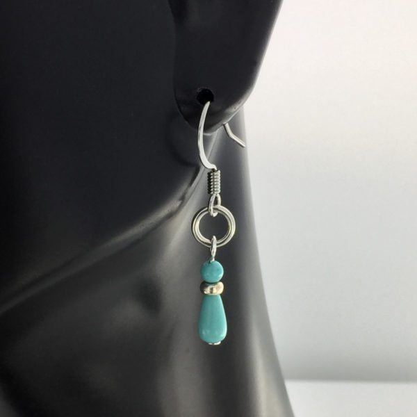Turquoise Teardrop Earrings – JCL126