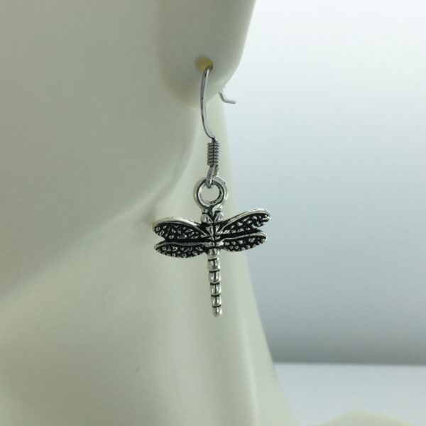 Silver Dragonfly Earrings – JCL130