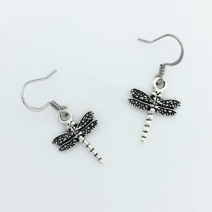 Silver Dragonfly Earrings – JCL130