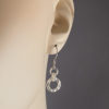 hand crafted | Sterling Silver Hammered Ring Earrings
