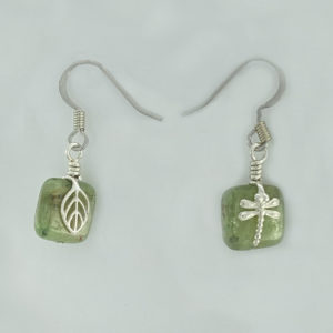 Green Kyanite with Dragonfly Earrings – JCL144