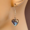 earrings for sensitive ears | Abalone Heart Earrings