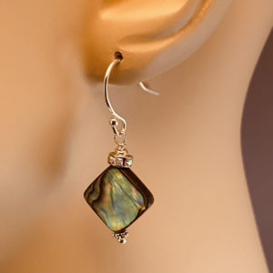 Abalone Square Earrings