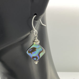 Abalone Square Earrings