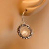 earrings for sensitive ears | Pearl Round in Silver Ring Earrings