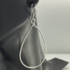 hand made | Large Silver Teardrop Wire