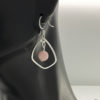 hand made | Pink Opal in Silver Frame Earrings