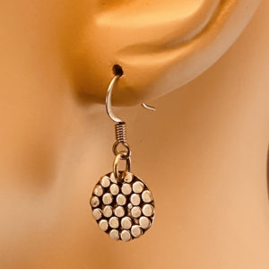 Round Silver Dots Earrings – JCL164