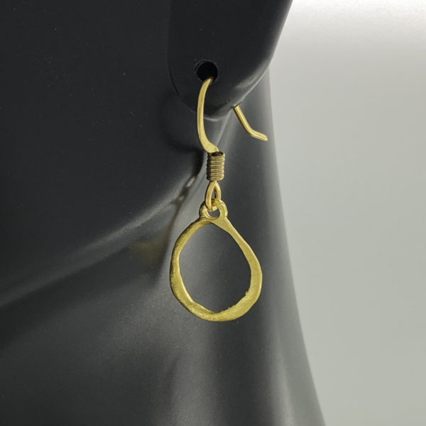 Gold Organic Frame Earrings – JCL175