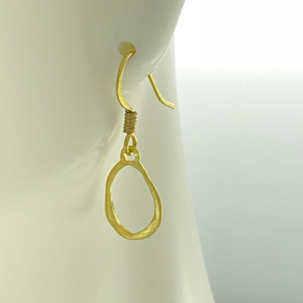 Gold Organic Frame Earrings – JCL175