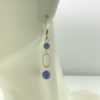 hypoallergenic earrings | Blue Kyanite with Sterling Silver Oval Earrings