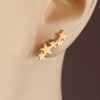 gold earrings | Beatrix Gold Star Crawler Earrings