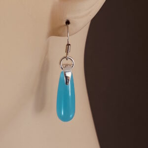 Turquoise Quartz Teardrop Earrings – JCL189