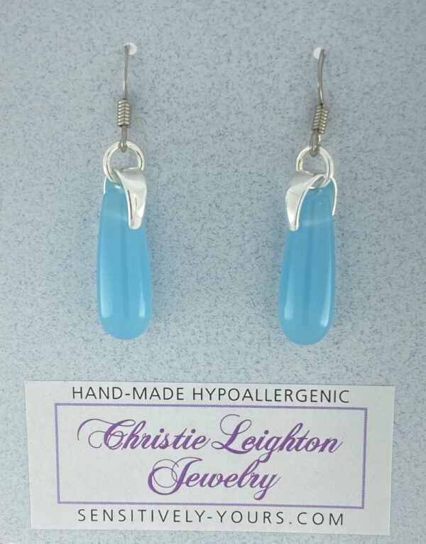 Turquoise Quartz Teardrop Earrings – JCL189