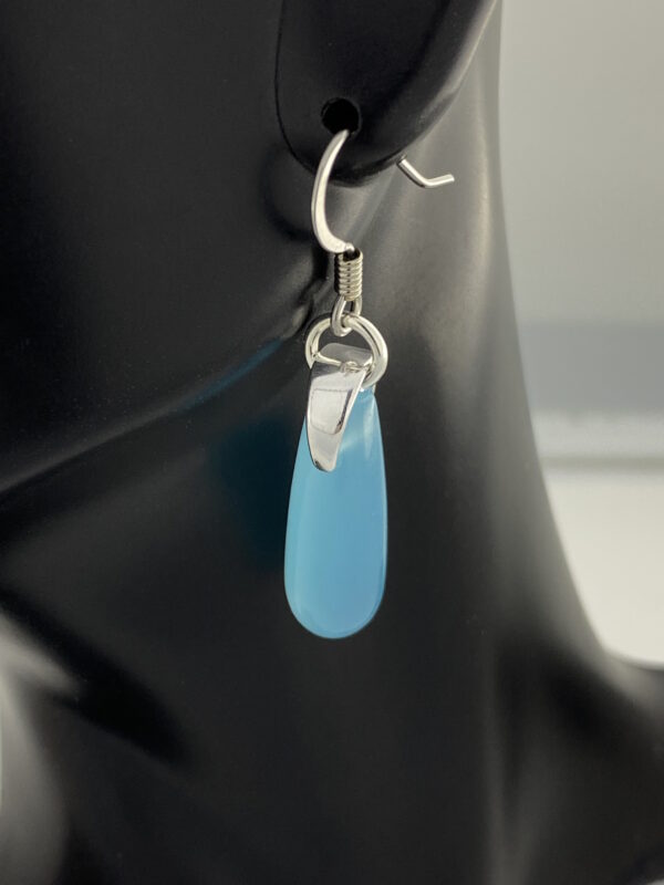 Turquoise Quartz Teardrop Earrings – JCL189