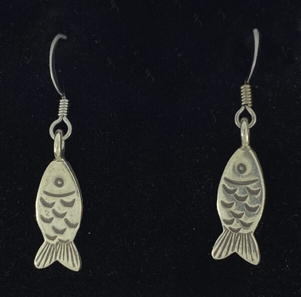 Sterling Silver Fish Earrings – JCL197