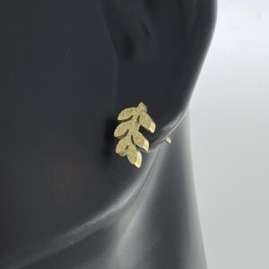 Frosted Rowen Leaf Earrings – JSP126-276-3g