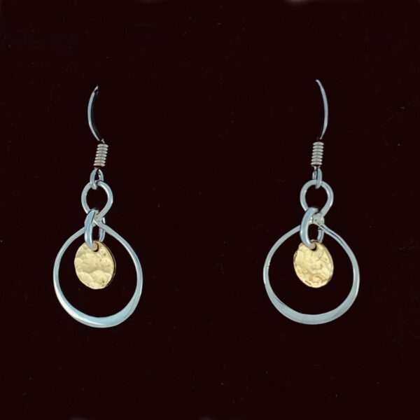Infinity Teardrop with Brass Drop Earrings – JCL203