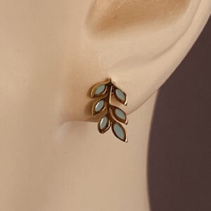 Rowen Leaf Mint Earrings – JSP126-352g