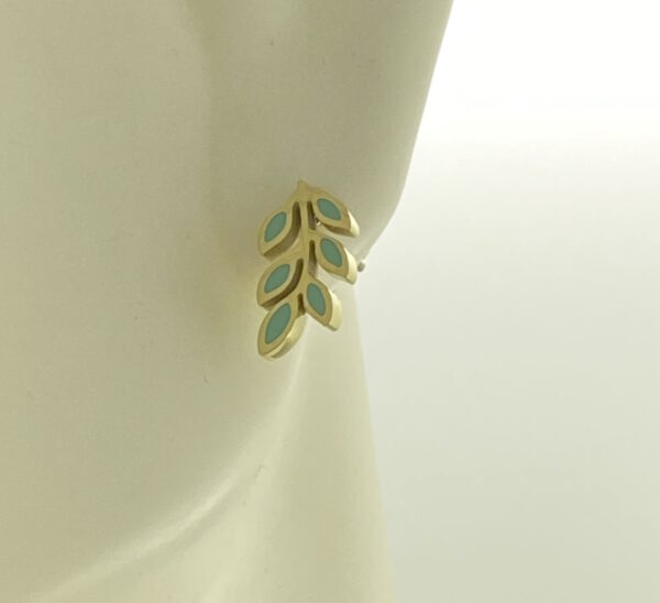 Rowen Leaf Mint Earrings – JSP126-352g