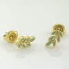 hypoallergenic earrings | Rowen Leaf Mint Earrings