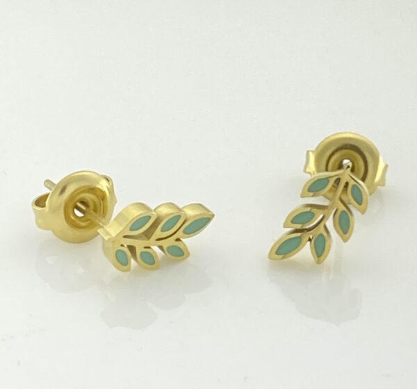 Rowen Leaf Mint Earrings – JSP126-352g