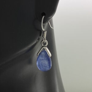 Blue Kyanite Teardrop with Sterling Silver Bail Earrings – JCL208