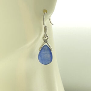 Blue Kyanite Teardrop with Sterling Silver Bail Earrings – JCL208