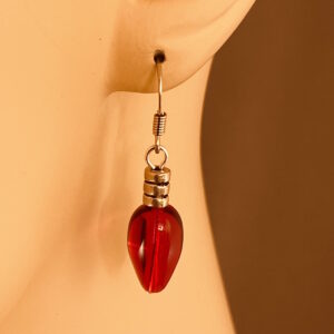 Red Christmas Bulb Earrings – JCL219