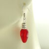 hypoallergenic earrings | Red Christmas Bulb Earrings